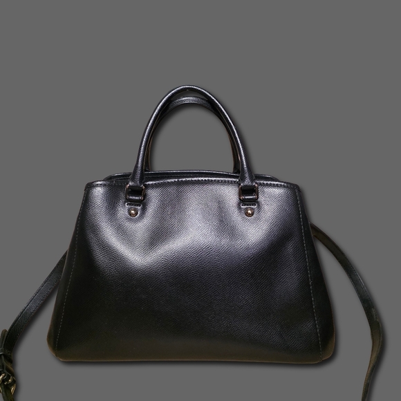 Coach Crossgrain Leather Small Margot Carryall Crossbody Shoulder Bag Black - Picture 2 of 8